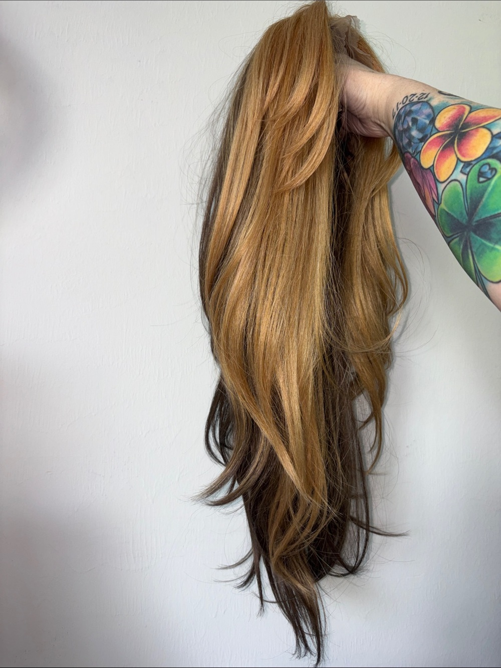 Blonde/Brown Lace Front Wig - Natural Honey Blonde - Picture 7 of 13